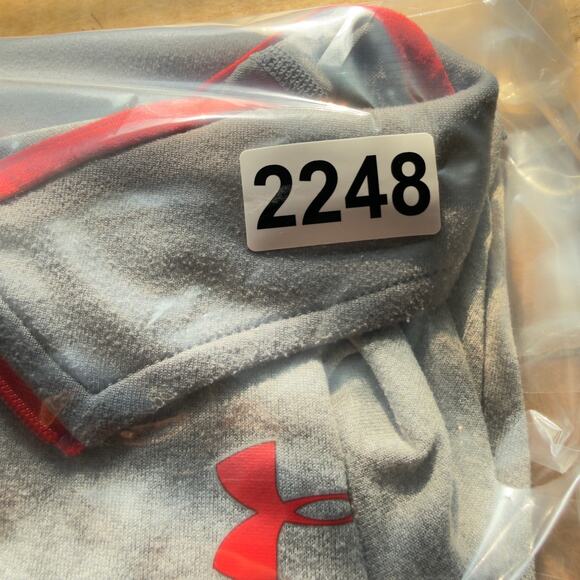 Under Armour Heat Gear 1/4 Zip Shirt Long Sleeve Grey Men L Loose Performance - Picture 14 of 14